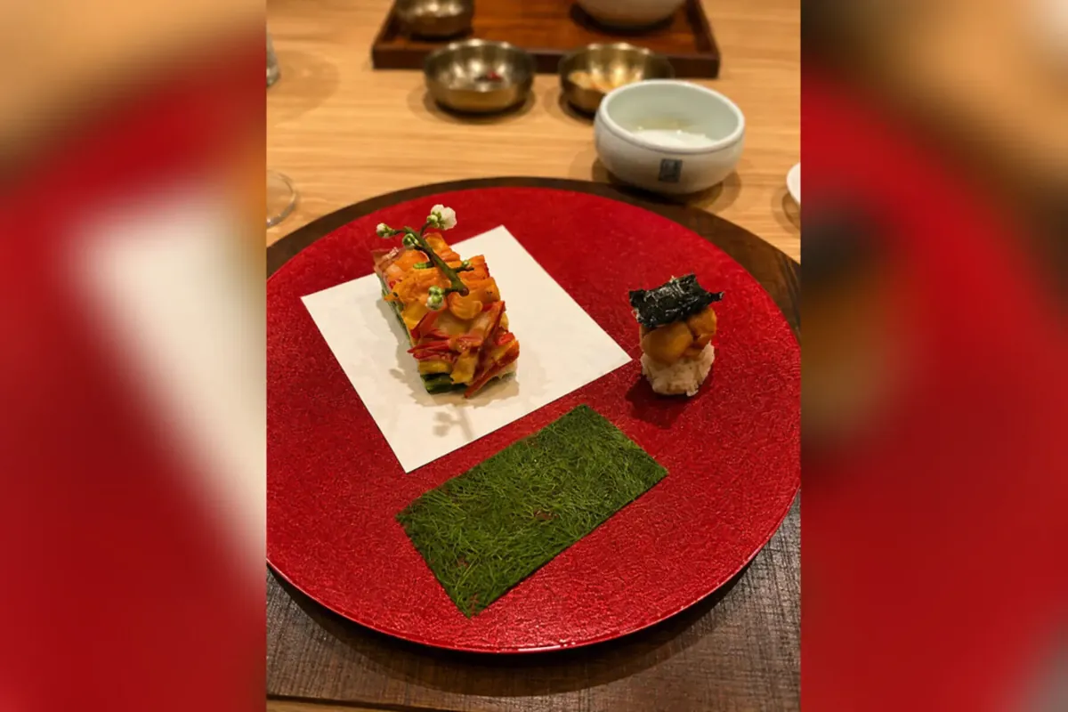 オンジェナの前菜の一皿